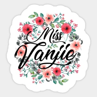 miss vanjie Sticker